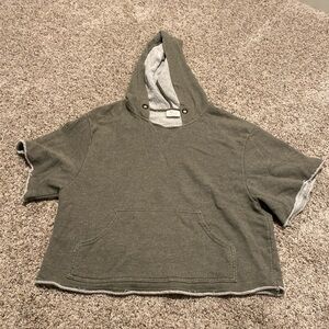 Sage Green Short Sleeve Hoodie